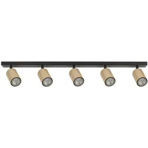 Comparateur de prix : SIGMA Spot pour plafond Zoom, à 5 lampes, noir/doré