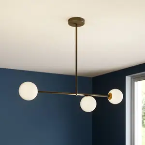 SIGMA Suspension Gama 3 à 3 lampes, noir pas cher