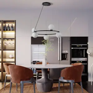 SIGMA Suspension Gama, à 5 lampes, noire pas cher