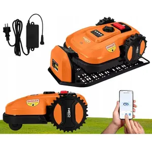 NEO TOOLS Robot de tonte avec batterie interchangeable pour jardins ju... pas cher