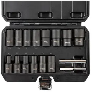 Comparateur de prix : Coffret de douilles 1/2" NEO TOOLS 11-920 pour écrous endommagés  (16 pièces)