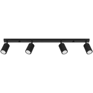 Plafonnier Karbon aluminium 4xGU10 81cm Sollux pas cher