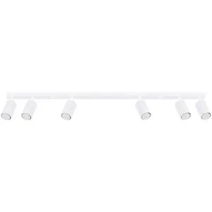 Comparateur de prix : Barre de spots minimaliste - 6 lumières - Blanche - Par Sollux Karbon