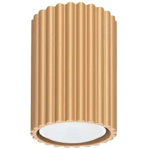 Plafonnier Karbon aluminium 1xGU10 6.5cm Sollux pas cher
