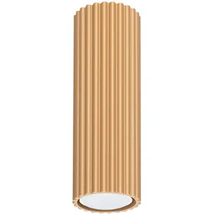 Plafonnier Karbon aluminium 1xGU10 6.5cm Sollux pas cher