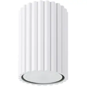 Plafonnier Karbon aluminium 1xGU10 6.5cm Sollux pas cher