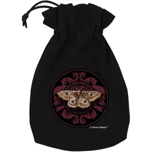 Anne Stokes sac à cubes Magic Moth - Q Workshop Dés - QWSBAST210 pas cher