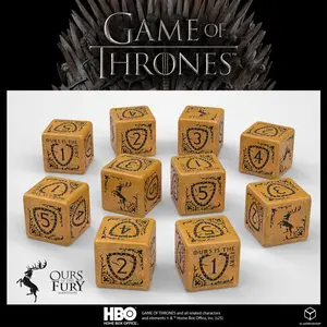 Comparateur de prix : Q-Workshop Game of Thrones. Baratheon 10xD6 Set de Sauce