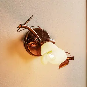 Lamkur Applique Siena style florentin à 1 lampe downlight pas cher