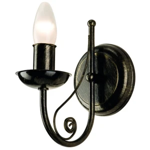 Lamkur Applique Ayleen en acier sans abat-jour, noire pas cher