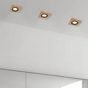 Lamkur Lighting Lampe encastrée au plafond Tobby, 10 x 10 cm, lot de 3...