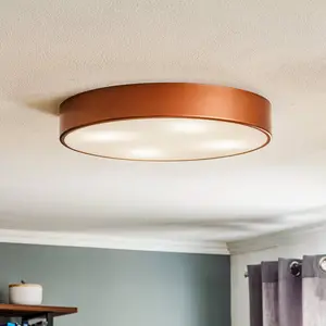 TEMAR LIGHTING Plafonnier Cleo 500, Ø 50 cm cuivre pas cher