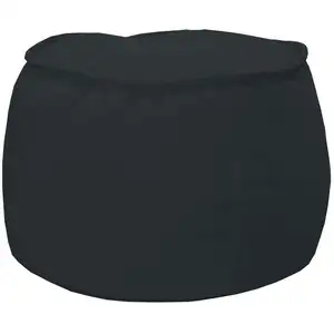 Pouf velours LUCIE coloris noir pas cher