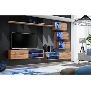 Paris Prix Ensemble Meuble TV "Switch XXIV" 250cm Naturel pas cher