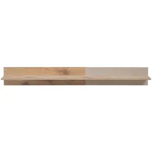 Étagère murale rainuré catalina 160cm naturel pas cher
