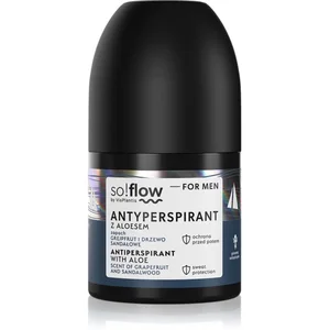 so!flow Men Antiperspirant anti-transpirant roll-on pour homme Aloe sc...Vendu parnotino
