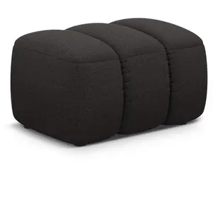 Maison Héritage - Pouf Kimi 1 Place gris foncé - 75x55x40 cm OS pas cher
