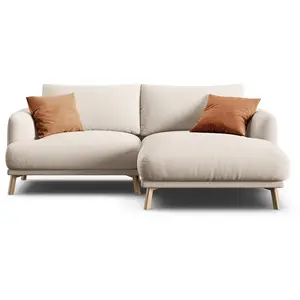 CXL by Christian Lacroix - Canapé D'Angle Droit Margot 3 Places beige - 200x170x76 cm OS pas cher