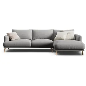 CXL by Christian Lacroix - Canapé D'Angle Droit Margot 4 Places ash me... pas cher