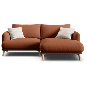 CXL by Christian Lacroix - Canapé D'Angle Droit Margot 3 Places brique - 200x170x76 cm OS pas cher