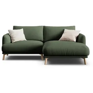 CXL by Christian Lacroix - Canapé D'Angle Droit Margot 3 Places vert mousse - 200x170x76 cm OS pas cher