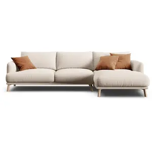 CXL by Christian Lacroix - Canapé D'Angle Droit Margot 4 Places beige ... pas cher