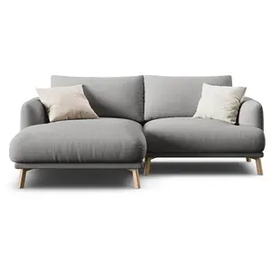 CXL by Christian Lacroix - Canapé D'Angle Gauche Margot 3 Places ash melange - 200x170x76 cm OS pas cher