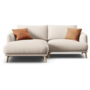 CXL by Christian Lacroix - Canapé D'Angle Gauche Margot 3 Places beige - 200x170x76 cm OS pas cher