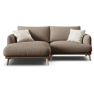 CXL by Christian Lacroix - Canapé D'Angle Gauche Margot 3 Places cappuccino - 200x170x76 cm OS pas cher