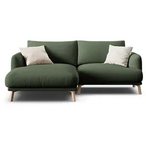 CXL by Christian Lacroix - Canapé D'Angle Gauche Margot 3 Places vert mousse - 200x170x76 cm OS pas cher