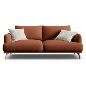 CXL by Christian Lacroix - Canapé Margot 2 Places brique - 170x95x75 c... pas cher