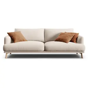 CXL by Christian Lacroix - Canapé Margot 3 Places beige - 200x95x75 cm OS pas cher