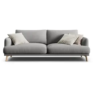 CXL by Christian Lacroix - Canapé Margot 3 Places ash melange - 200x95x75 cm OS pas cher