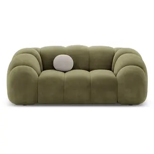 CXL by Christian Lacroix - Canapé Velours Lyna 2 Places vert - 180x114x72 cm OS pas cher