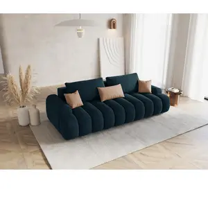 Maison Héritage - Canapé velours convertible avec coffre Kimi 4 Places... pas cher