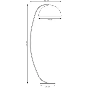 EMIBIG LIGHTING Lampadaire Arcos, blanc, hauteur 150 cm, métal pas cher