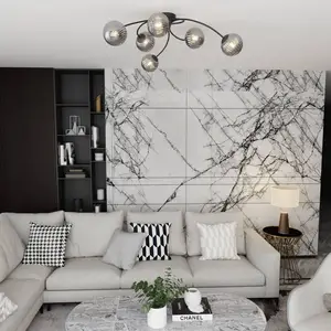 EMIBIG LIGHTING Plafonnier Vibra, gris fumé/noir, longueur 97 cm, à 6 ... pas cher