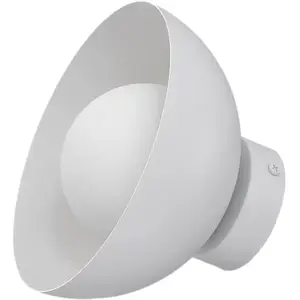 Comparateur de prix : EMIBIG LIGHTING Applique murale Bibi K1, grise, acier/verre, Ø 18 cm