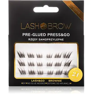 Lash Brow Press&Go Self-Adhesive Eyelashes grappes de faux-cils auto-a... pas cher