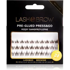 Lash Brow Press&Go Self-Adhesive Eyelashes grappes de faux-cils auto-adhésifs Classy Night Brownie 1 pcs pas cher