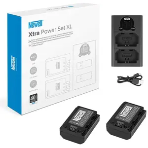 Comparateur de prix : Newell Kit chargeur DL-USB-C et 2x batteries NP-FW50 pour Sony