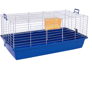 Cage Skyline Maxi XL pour lapin et cochon d'Inde - bleu foncé : L 100 ...Vendu parzooplus