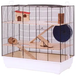 Cage Skyline Fun Area Leon, blanche pour hamster, gerbille et souris - L67xl36,5xH65cmVendu parzooplus