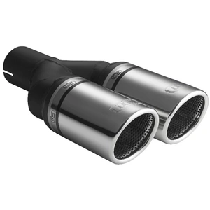 Ulter Sport Embout d'échappement - Ronde Double Ø90mm RS - Longueur 225mm - Montage ->50mm - Inoxydable pas cher