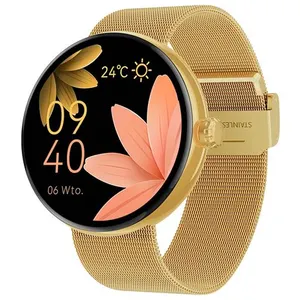 Comparateur de prix : Forever Montre Connectée Femme Elégante Suivi Santé Appel Bluetooth Dorée