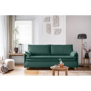 MIUFORM Simon - Canapé avec fonction lit - 207x90cm - Turquoise - Cana... pas cher