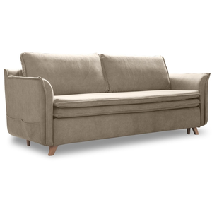 MIUFORM Charming charlie canapé convertible slim velours, beige 1313VR02 pas cher