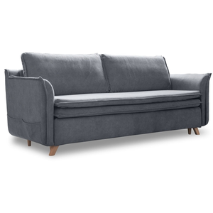 MIUFORM Charming charlie canapé convertible slim velours, gris 1317VR12 pas cher