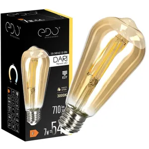 Ampoule décorative à filament LED DARI 7W E27 3000K 710lm EDO pas cher