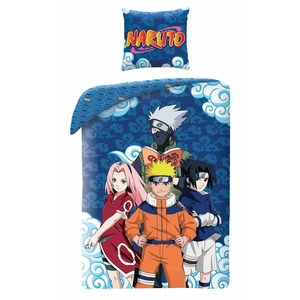 Carrefour Parure De Lit 140x200cm Marine 100% Coton Avec Housse De Couette + 1 Taie D'oreiller 65x65 Cm Naruto pas cher